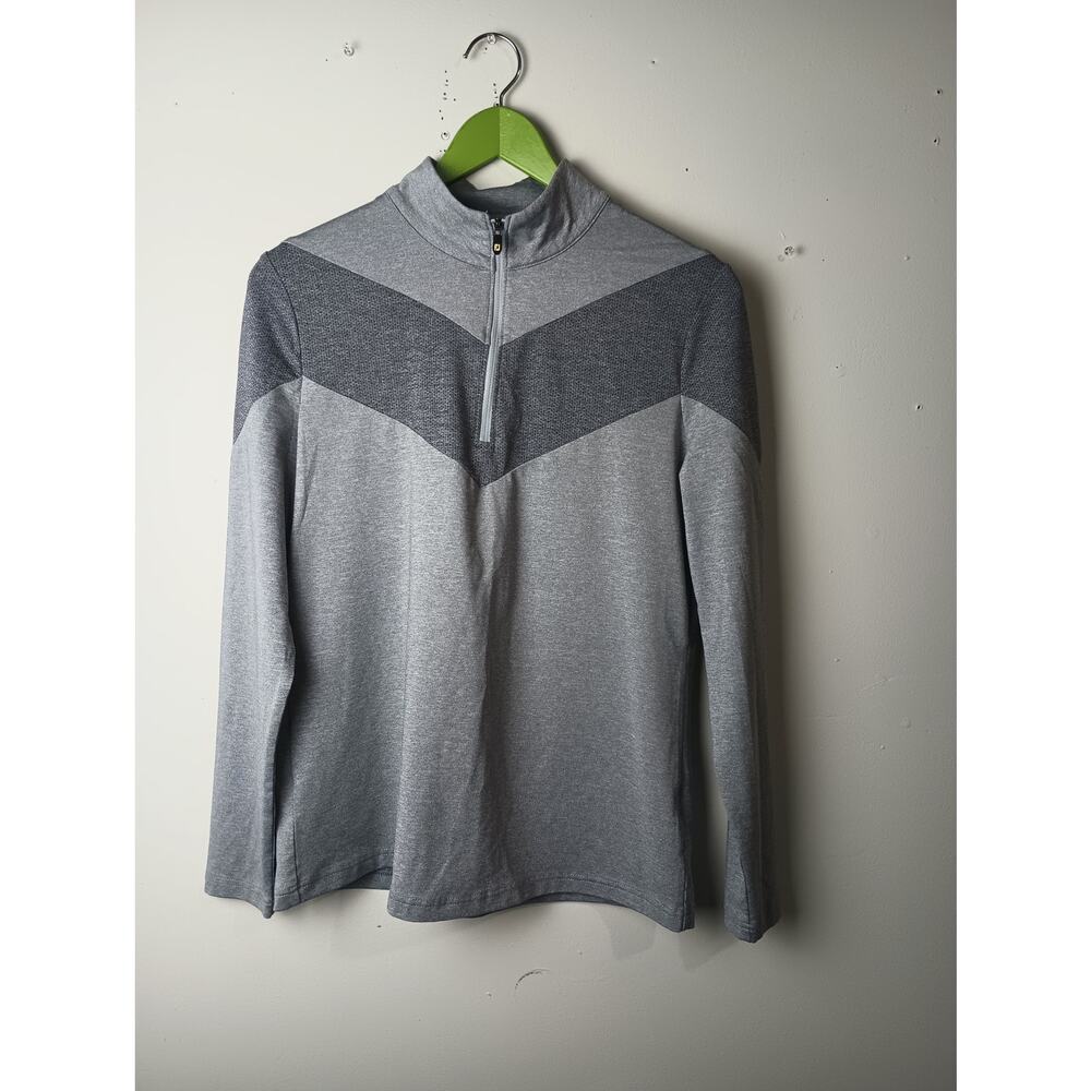 Footjoy FJ Quarter Zip Vented‎ Pullover Gray Women's Medium Golf Shirt Outdoors